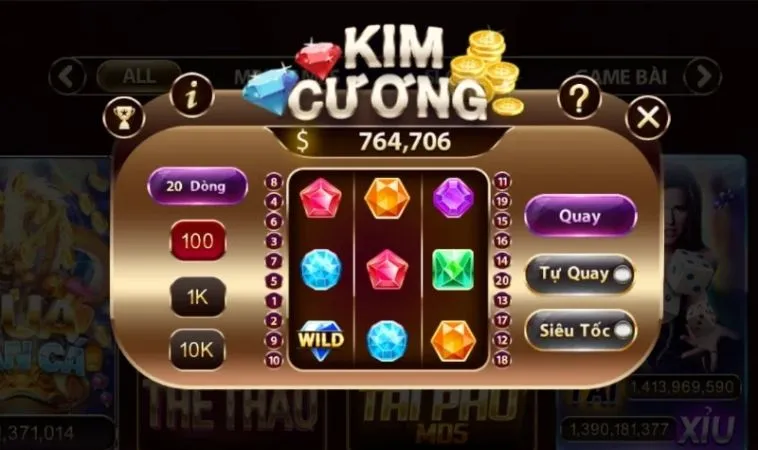 Khám Phá Trò Chơi Nổ Hũ Kim Cương Đỉnh Cao Tại Zik88 Năm 2025 2 Giao diện trò chơi Nổ Hũ Kim Cương tại Zik88
